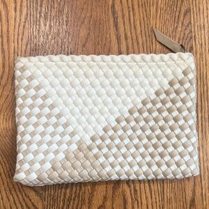 Naghedi White Woven Shoulder Bag